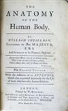 CHESELDEN, WILLIAM.  The Anatomy of the Human Body . . . Fourth Edition.  1730